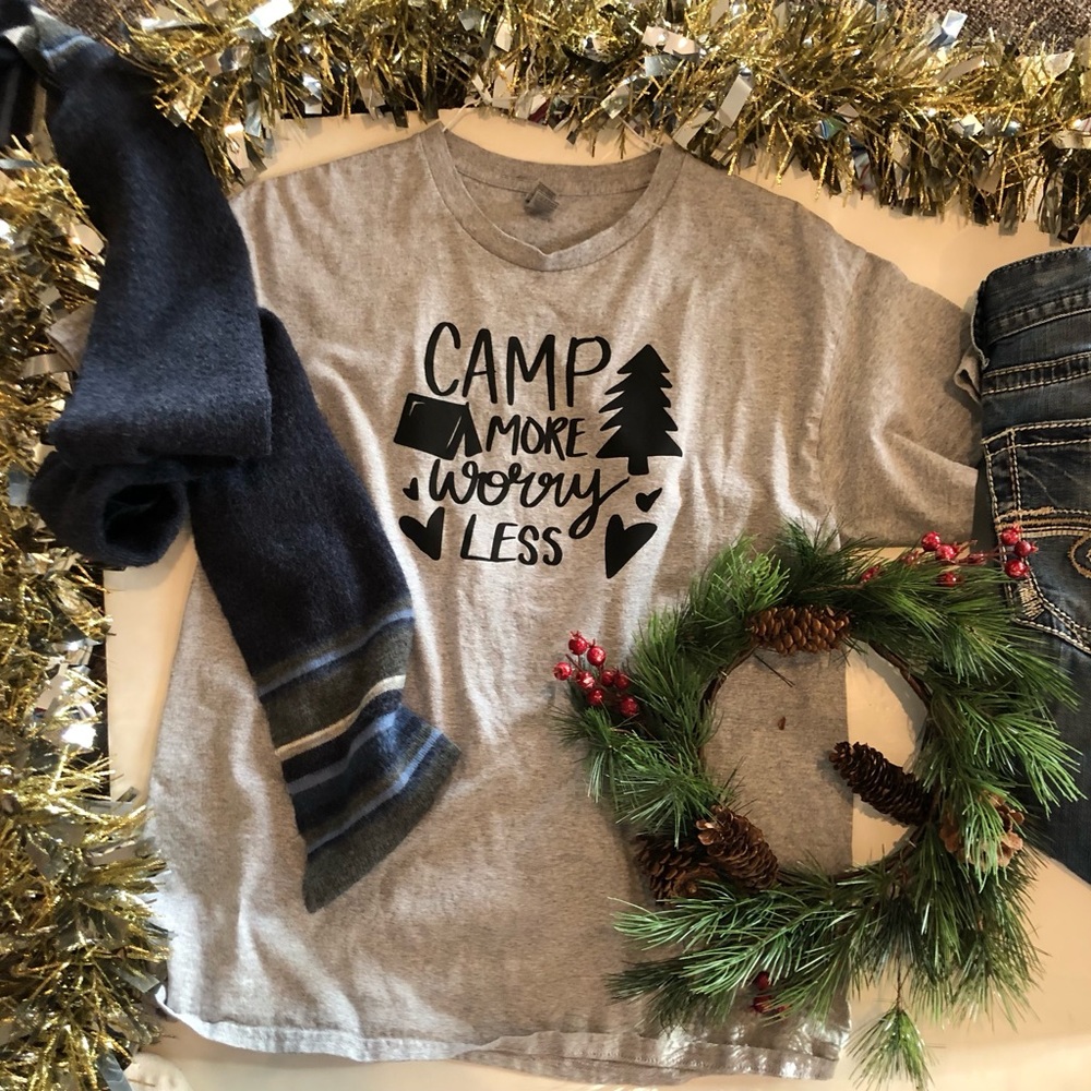 Worry less camp more T-shirt